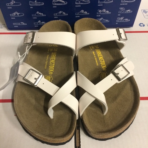 Birkenstock Shoes - Birkenstock White Mayari Sandals